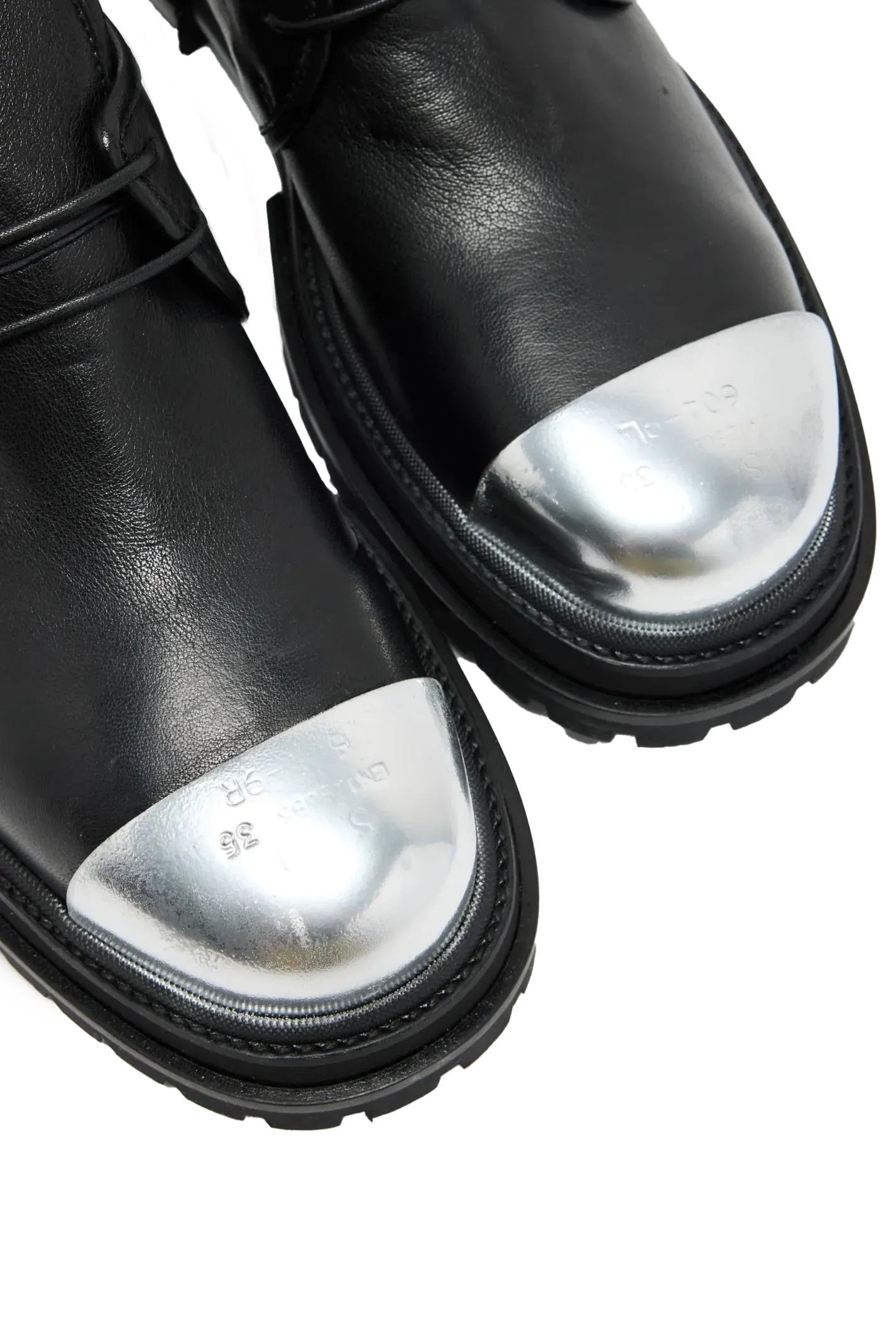 424 Steel Toe Derbies In Black