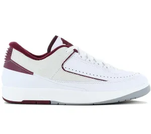 Air Jordan 2 Retro Low - Herren Sneakers Schuhe Weiß-Rot DV9956-103