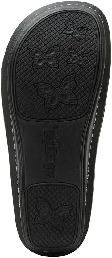Alegria Women Kelsi Cross Strap Adjustable Leather Sandal