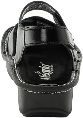Alegria Women Kelsi Cross Strap Adjustable Leather Sandal