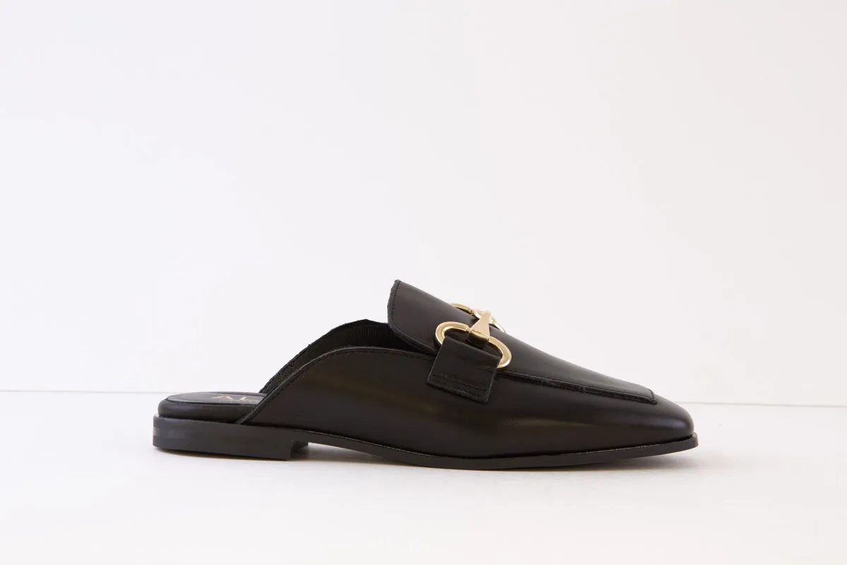 ALPE - 2306 17 05 FLAT FASHION MULE - BLACK