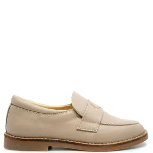 Andanines Taupe Crest Smoking Loafer