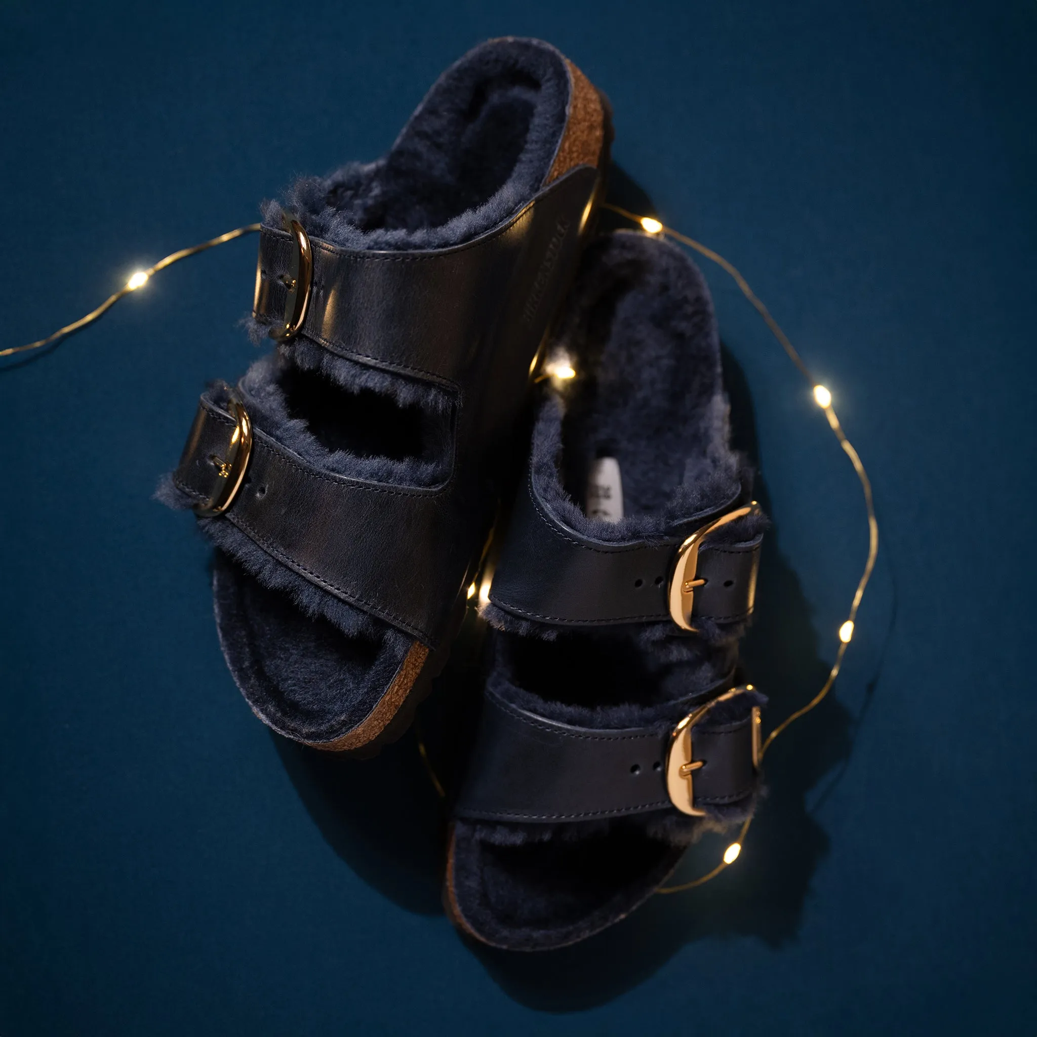 ARIZONA BIG BUCKLE SHRLNG - MIDNIGHT - LEATHER