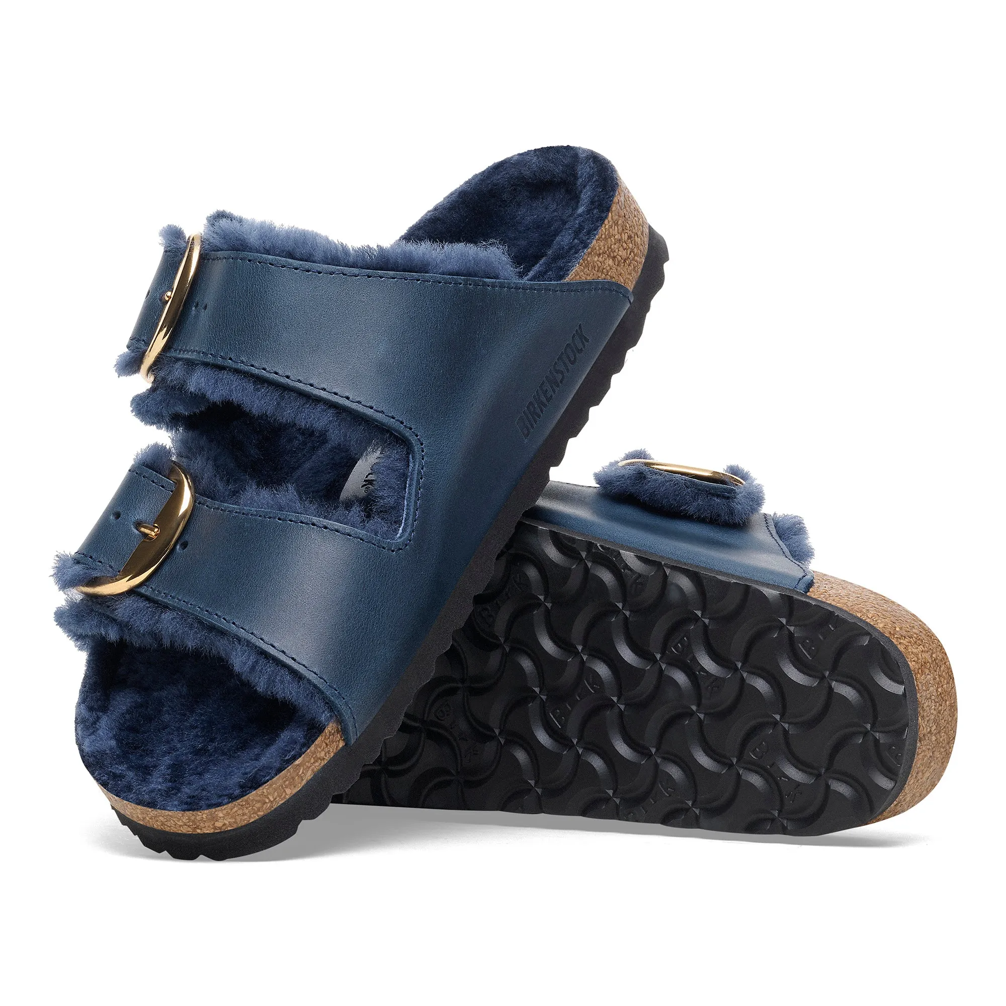 ARIZONA BIG BUCKLE SHRLNG - MIDNIGHT - LEATHER