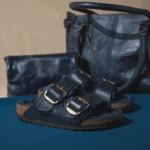 ARIZONA BIG BUCKLE SHRLNG - MIDNIGHT - LEATHER