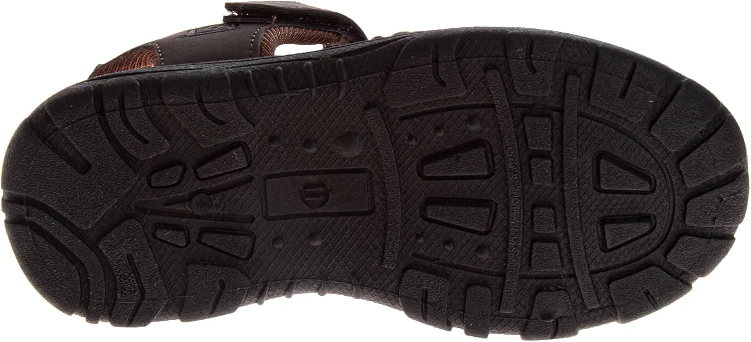 Avalanche Kids Close Toe Sandal with Strap Closure - Durable Walking Sport Sandals for Boys (sizes: 11-13 Little Kid / 1-4 Big Kid)