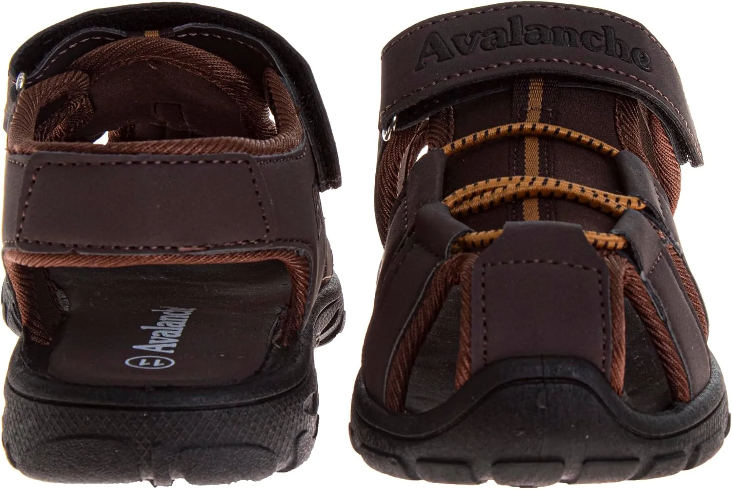 Avalanche Kids Close Toe Sandal with Strap Closure - Durable Walking Sport Sandals for Boys (sizes: 11-13 Little Kid / 1-4 Big Kid)