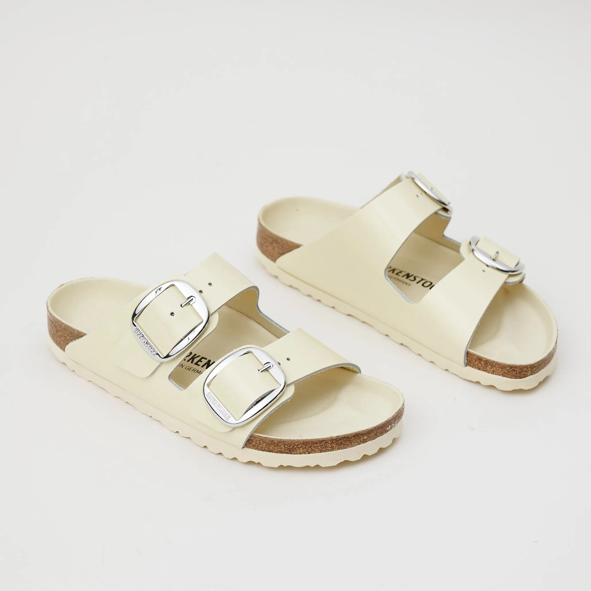 Birkenstock Arizona Big Buckle Butter Cream Leather Sandals