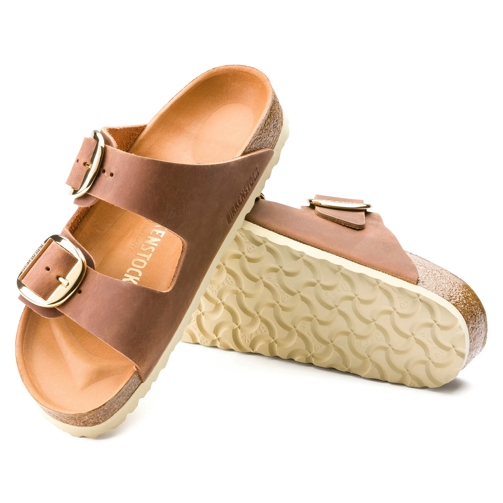 Birkenstock Arizona Big Buckle cognac oiled leather