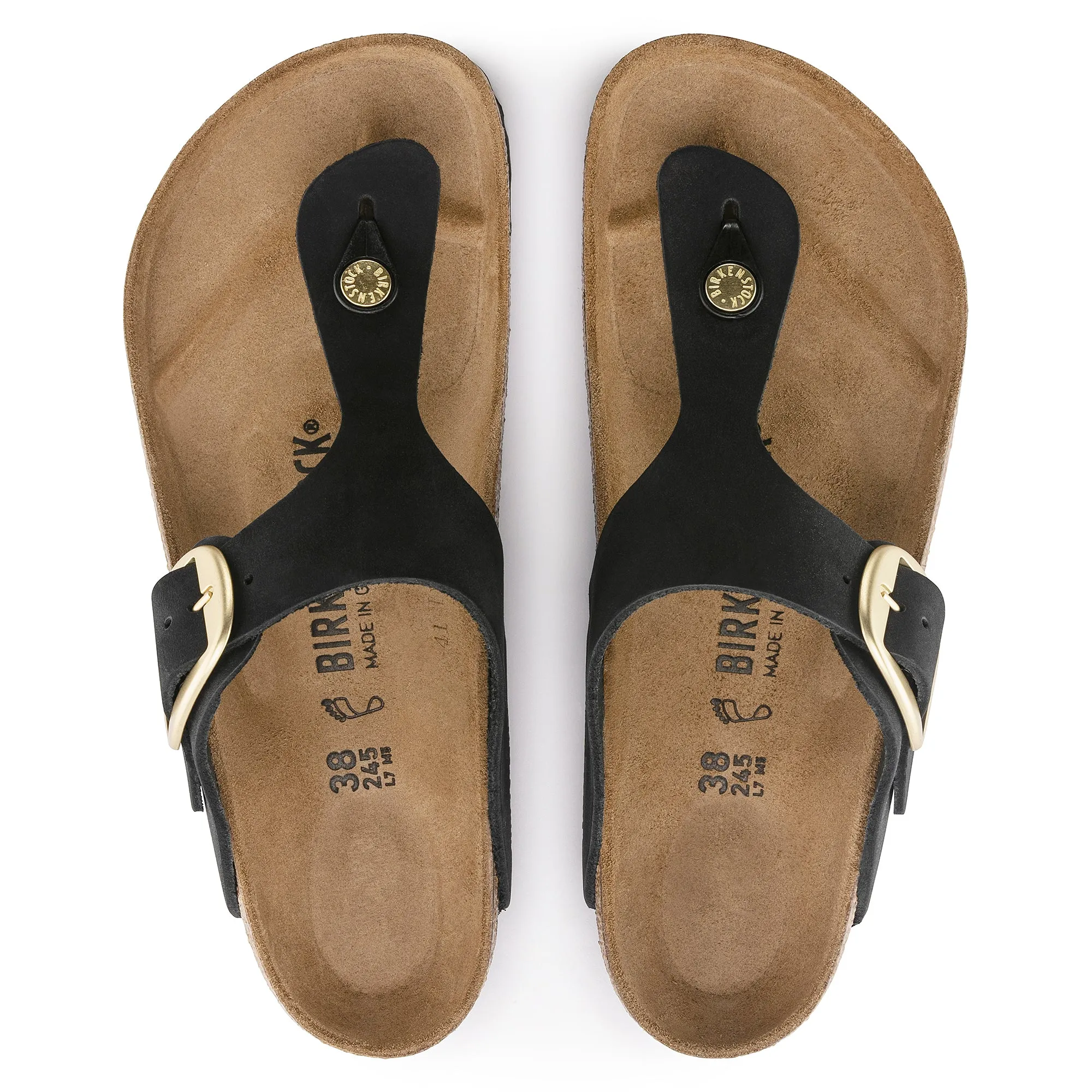Birkenstock Gizeh Big Buckle black nubuck