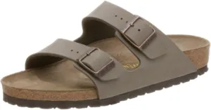 Birkenstock Unisex Arizona Sandal,Stone Birkibuc,38 M EU