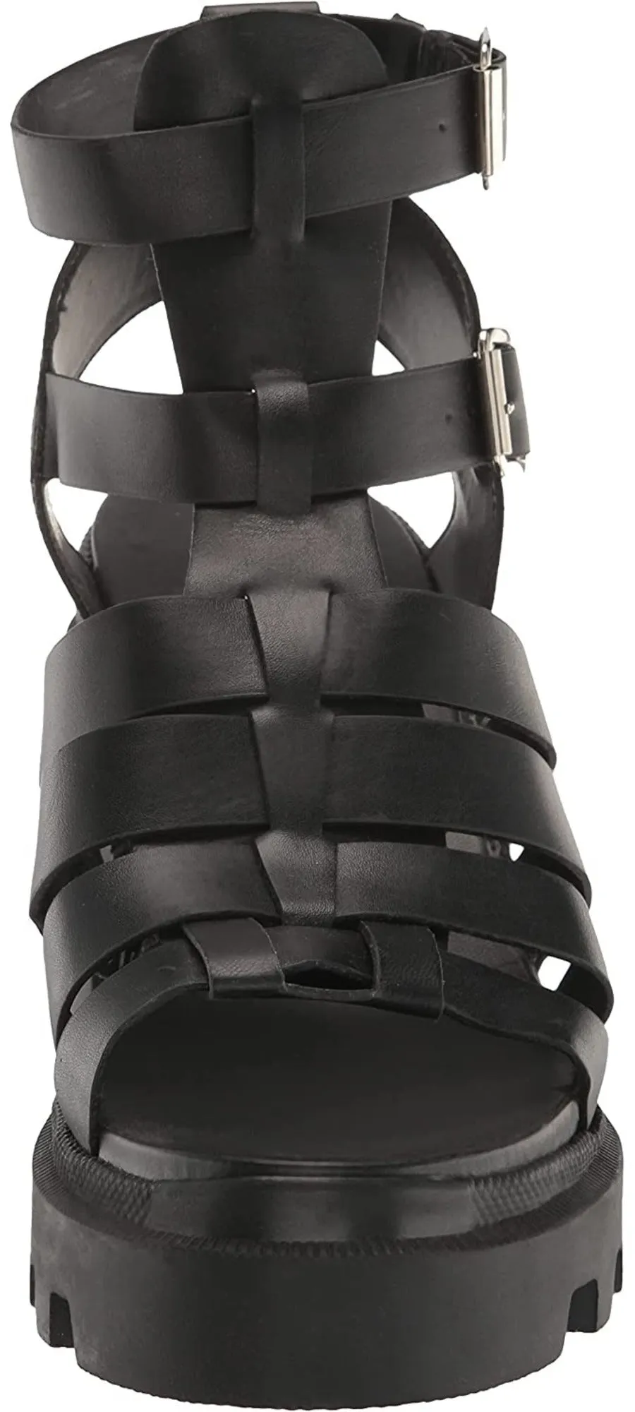 Block Madden Buckle Best-priced Steve Sandals Strappy Heel Cosmic Toe Heeled Squared Attractive pricing Black