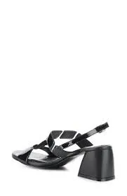 BOS & CO GLOW BLACK PATENT SANDAL
