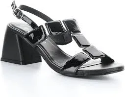 BOS & CO GLOW BLACK PATENT SANDAL