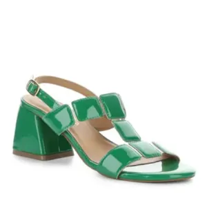 BOS & CO GLOW EMERALD PATENT SANDAL