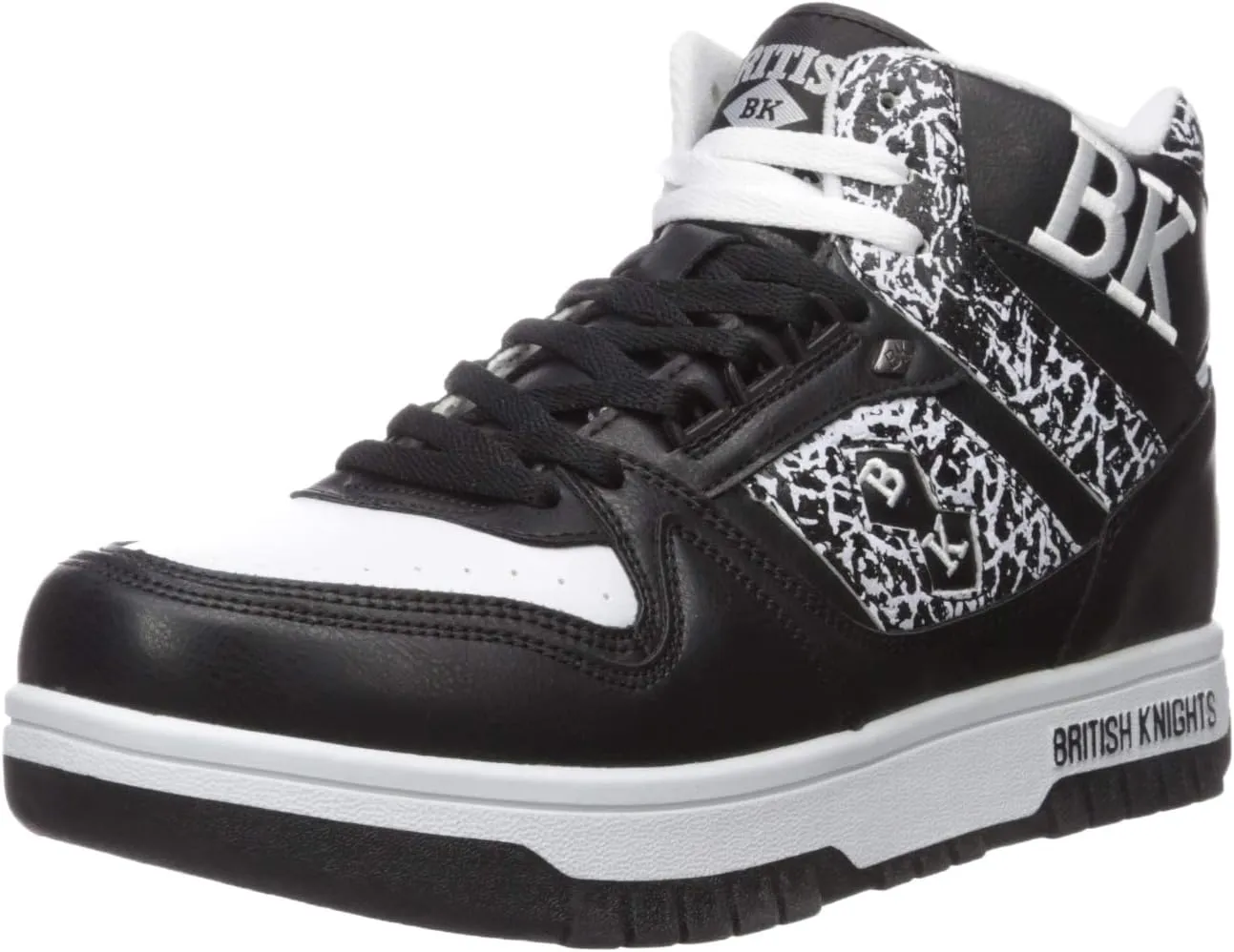 British Knights mens Kings Sl Sneaker, Black/White/El, 10.5 US