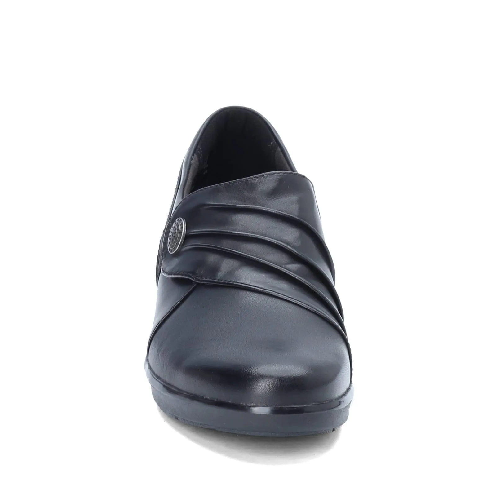 Clarks Women's Hope Roxanne Loafer, Black Leather, 9 M US