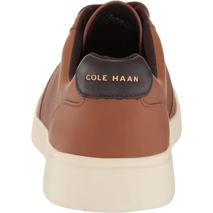 Cole Haan Men's Grand Crosscourt Modern Perf Sneaker British Tan/Ivory C35816