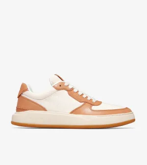 Cole Haan Mens GrandPrø Crossover Sneaker Egret Nutshell Vachetta Ivory C36989