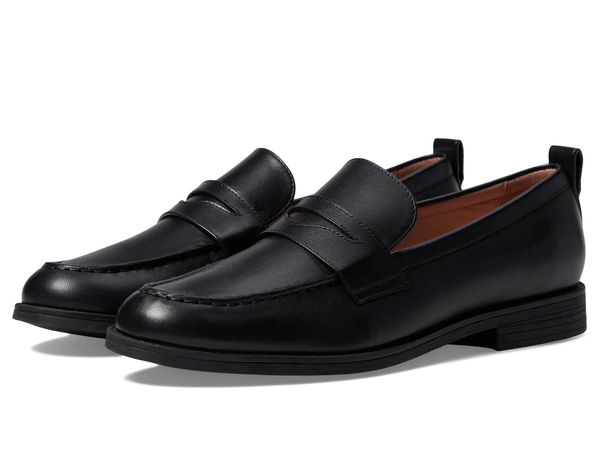 Cole Haan Women's Stassi Penny Loafer, Black Leather, 9