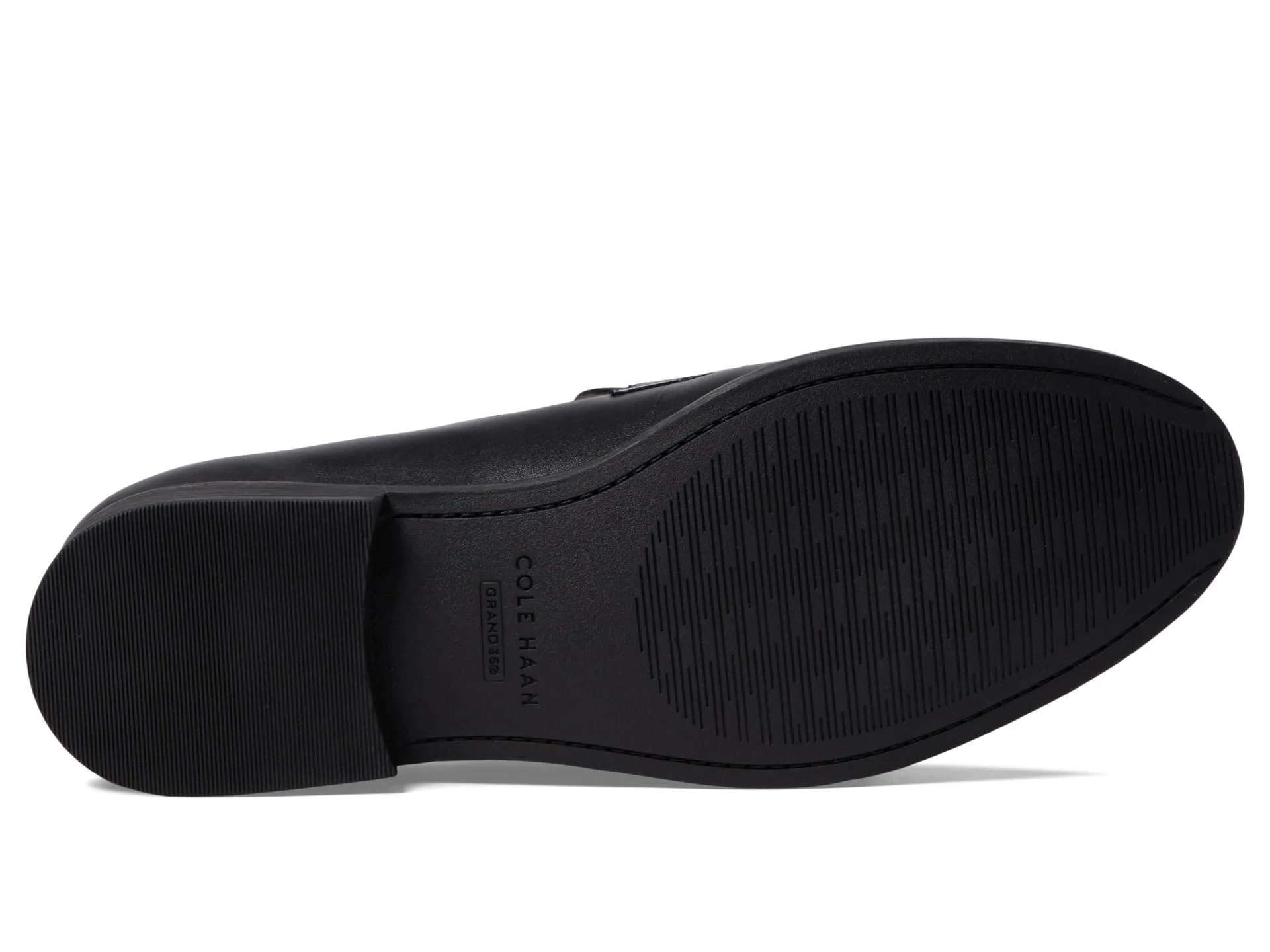 Cole Haan Women's Stassi Penny Loafer, Black Leather, 9