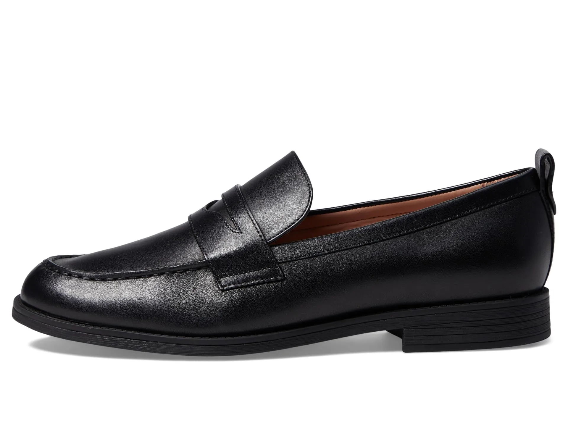 Cole Haan Women's Stassi Penny Loafer, Black Leather, 9