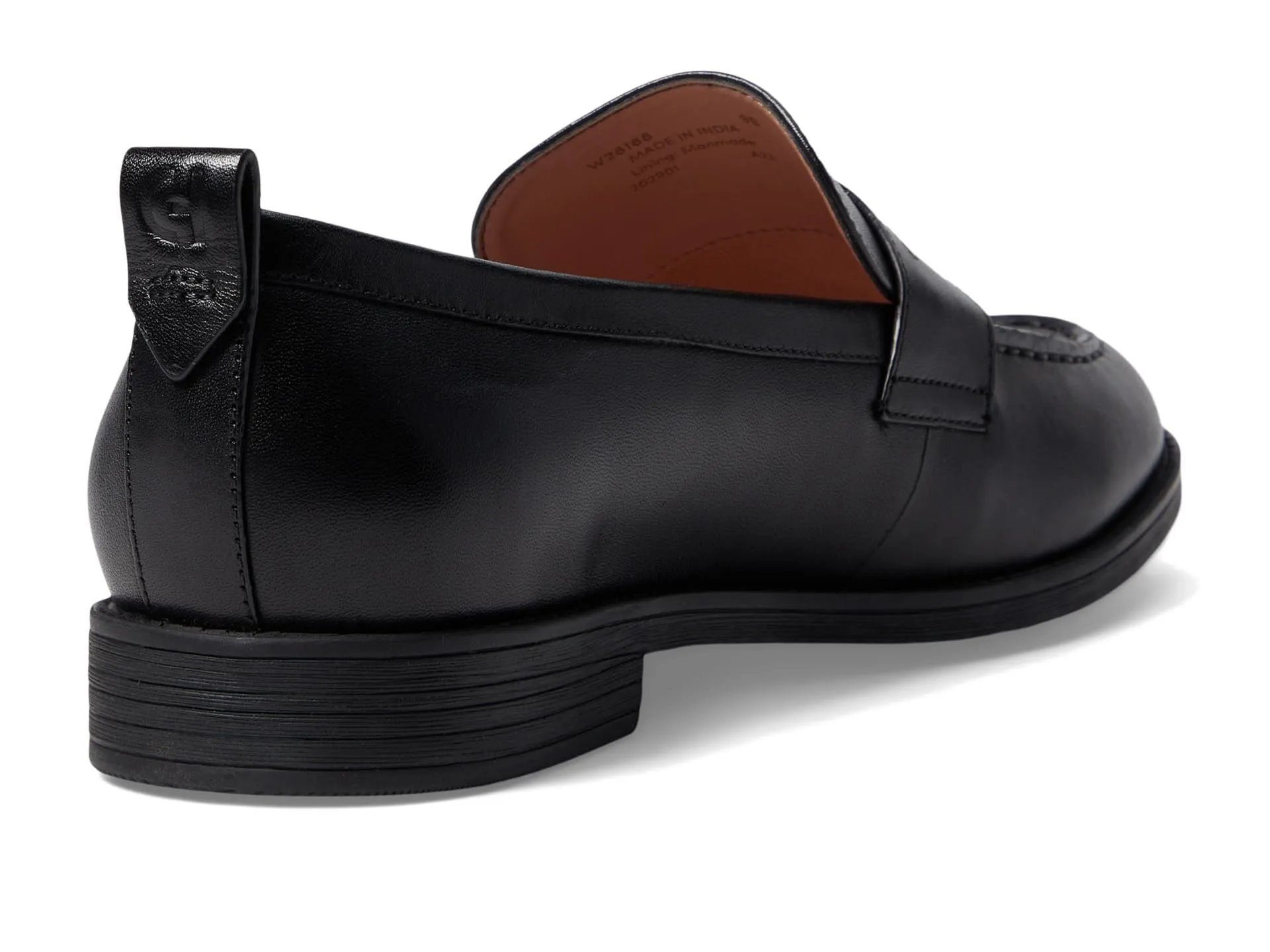 Cole Haan Women's Stassi Penny Loafer, Black Leather, 9