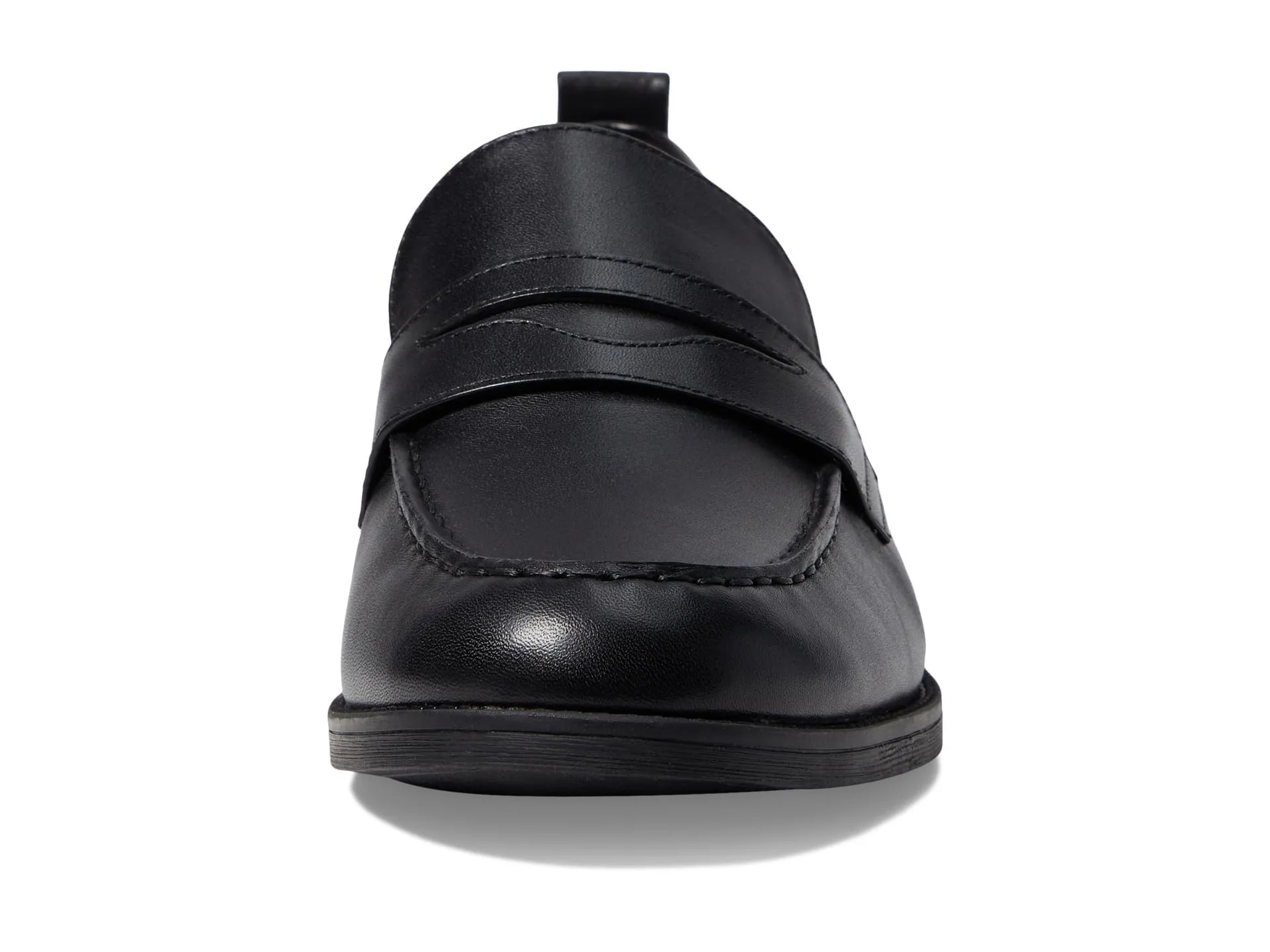 Cole Haan Women's Stassi Penny Loafer, Black Leather, 9