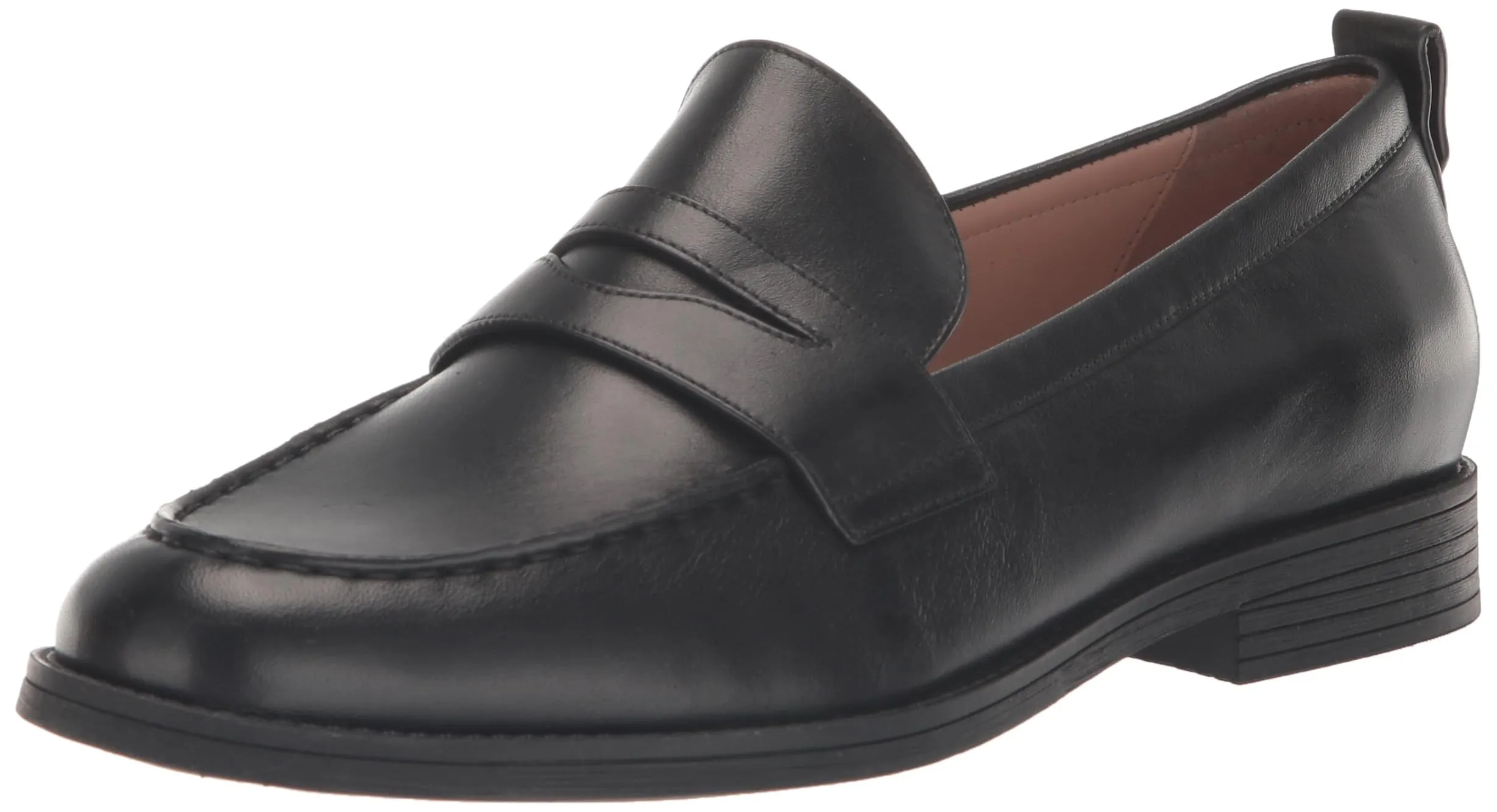 Cole Haan Women's Stassi Penny Loafer, Black Leather, 9