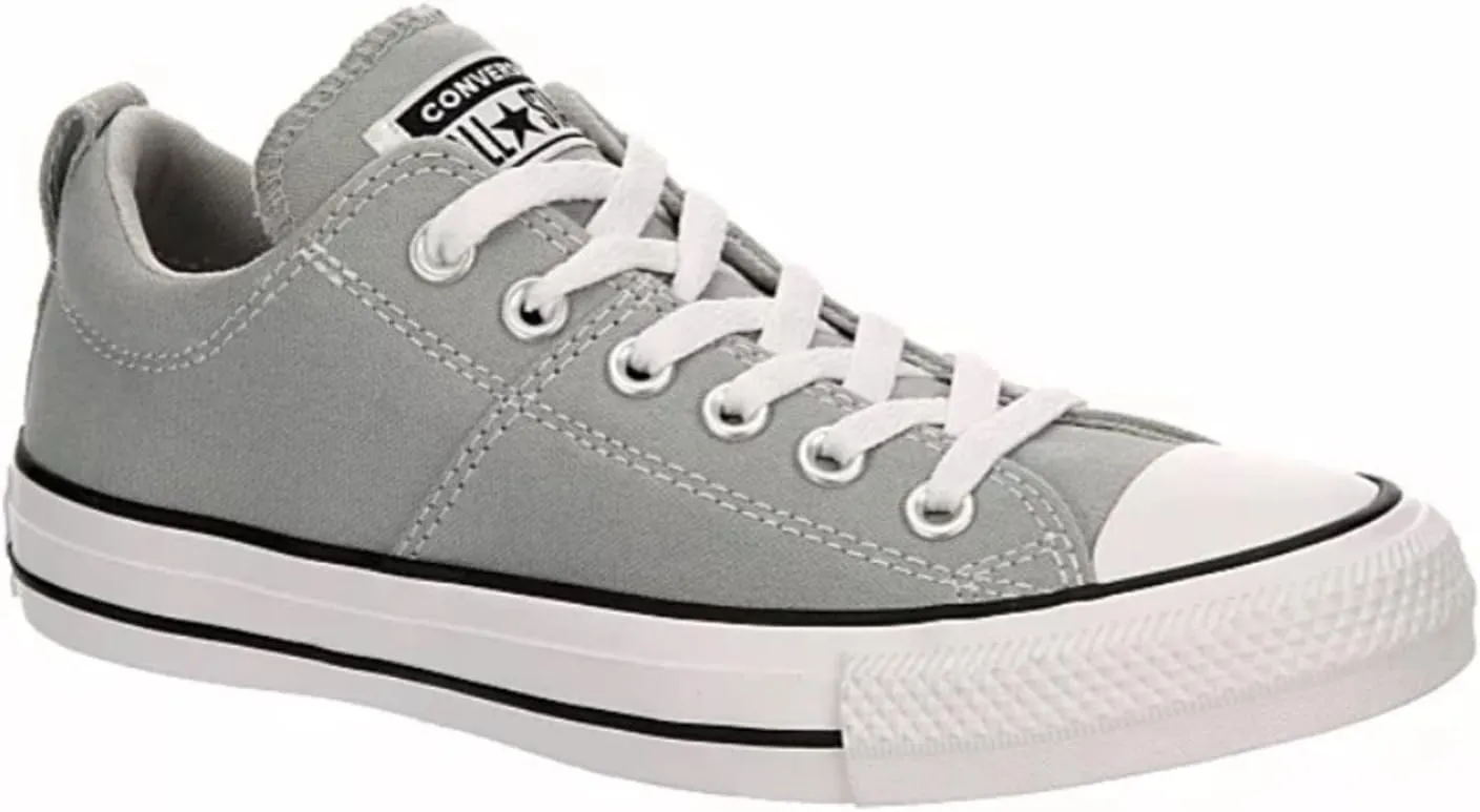 Converse Unisex Chuck Taylor All Star MidHigh Lace Up Style Sneaker - Madison Ox - Ash Stone/White/Black 6