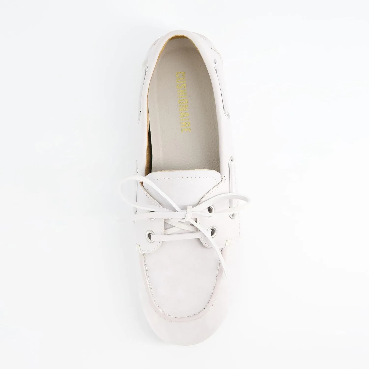 CUSHIONAIRE Anchor Lightweight Boat Shoes for Women | Slip-On Moccasin Loafers with Nautical Design | Wide Widths Available