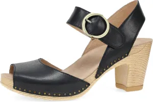 Dansko Tamra Peep Toe Sandal for Women - Quality Leathers and a Heel for a Classy, All-Day Look - Cushioned Footbed for All-Day Comfort