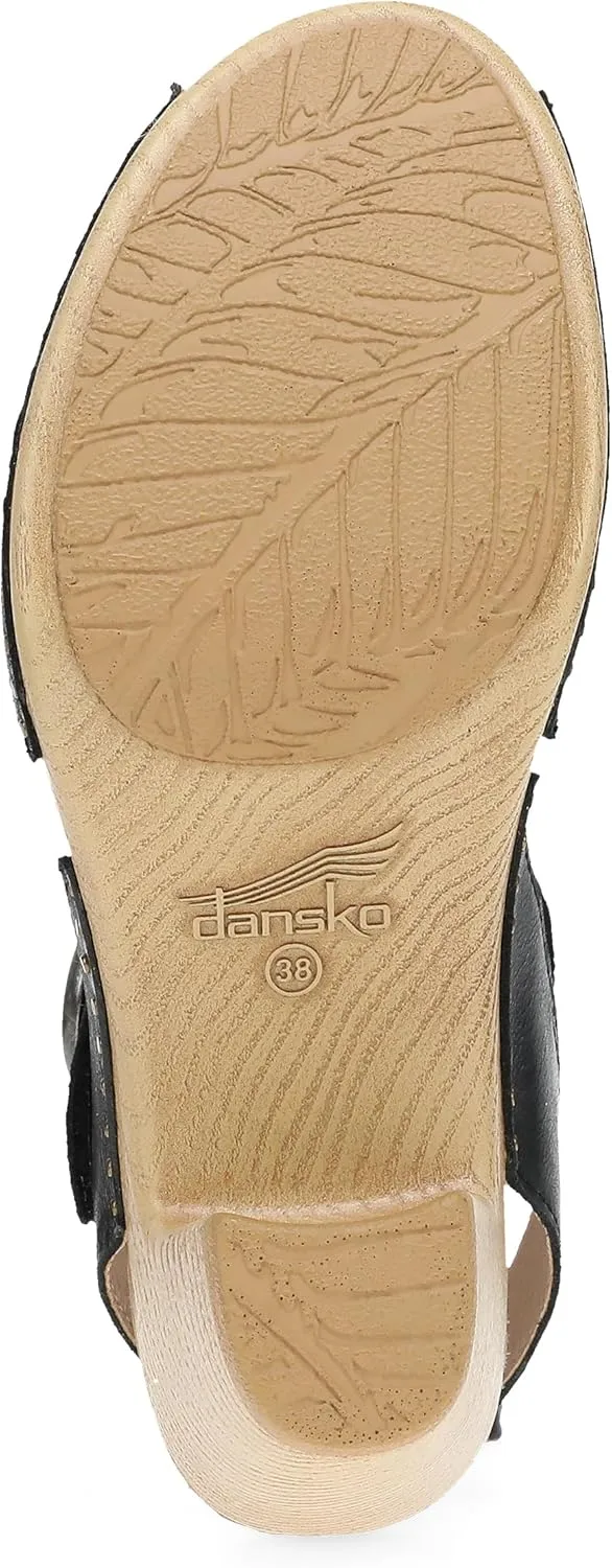 Dansko Tamra Peep Toe Sandal for Women - Quality Leathers and a Heel for a Classy, All-Day Look - Cushioned Footbed for All-Day Comfort
