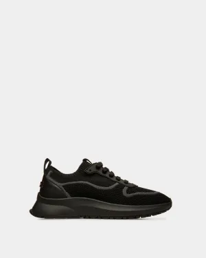 Davyn Mesh And Leather Sneakers In Black
