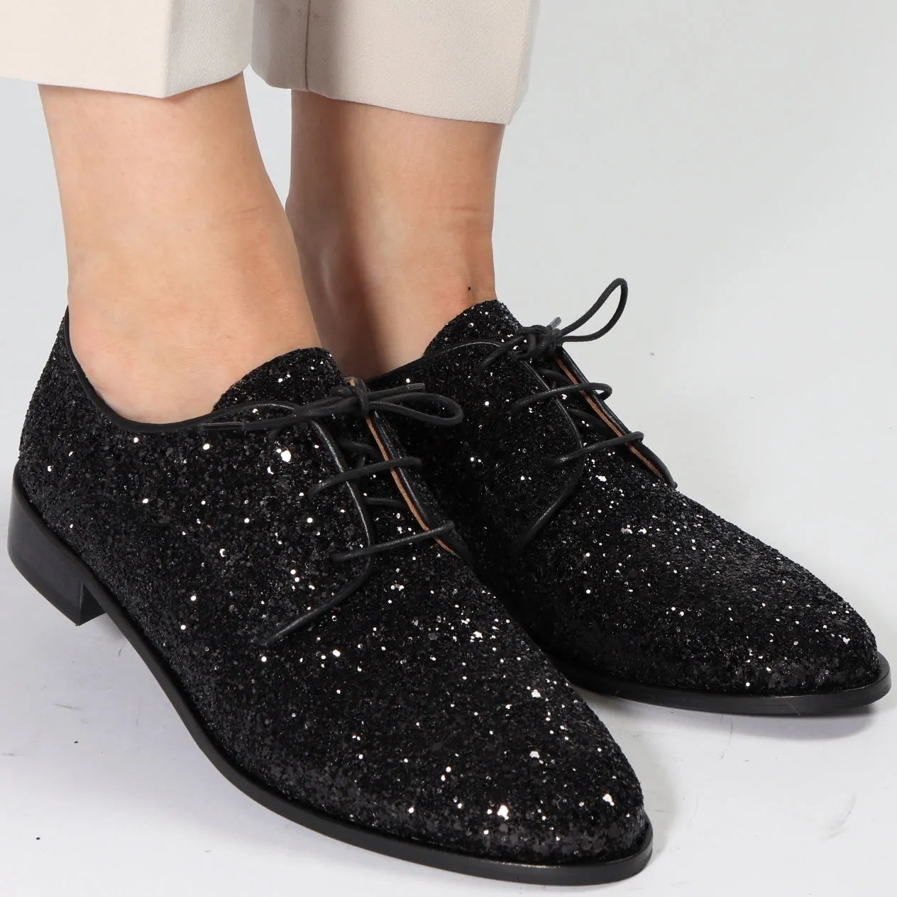 Denise Glitter Black