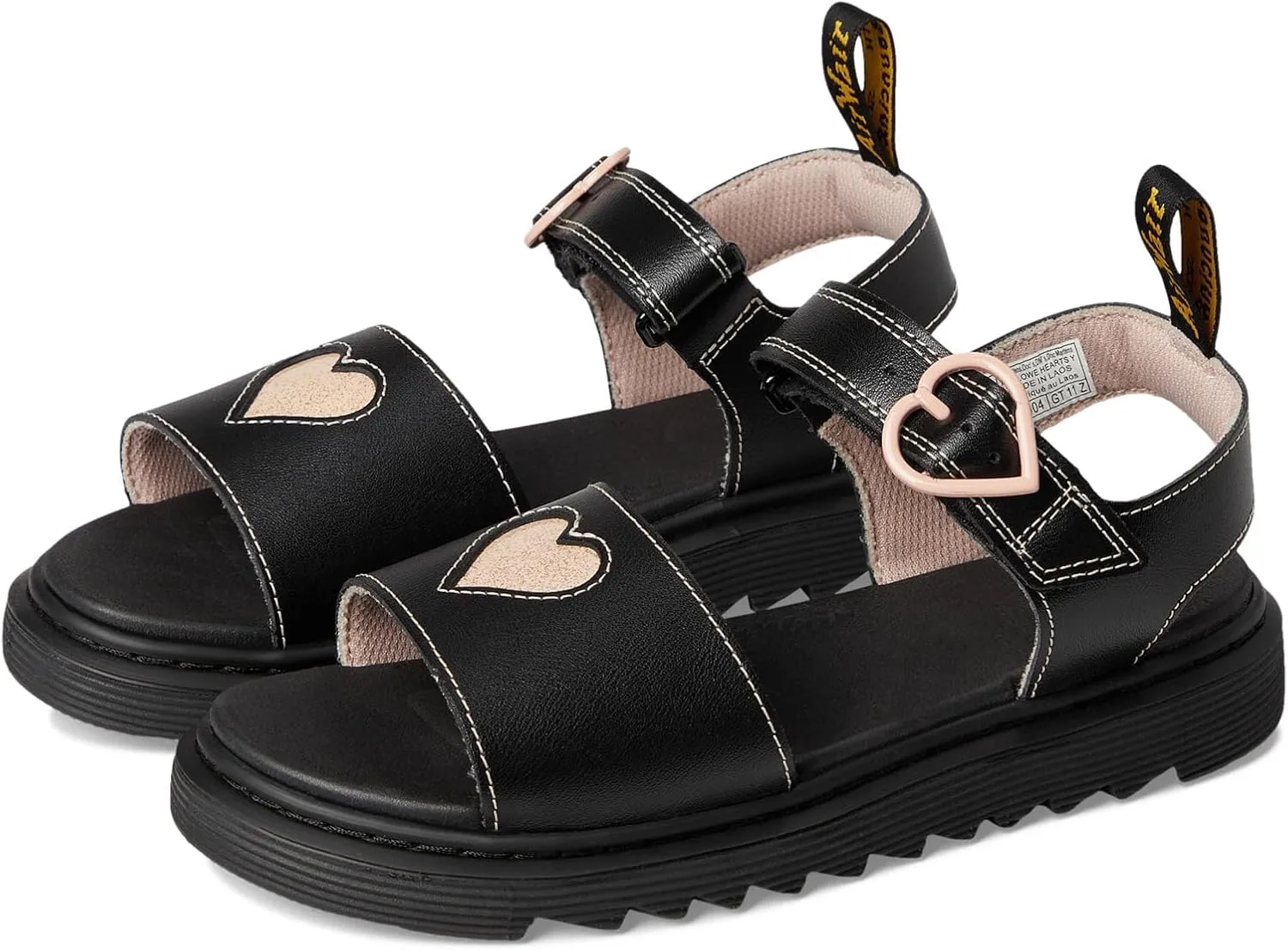 Dr. Martens Girl's Marlowe Hearts (Big Kid) Sandal