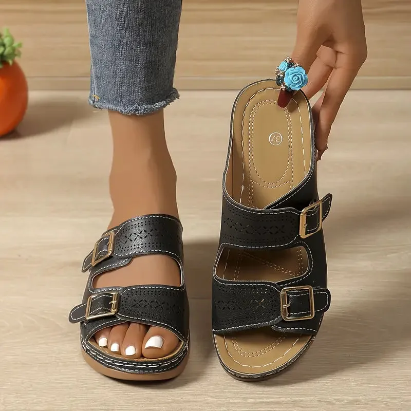Eloisa - Stylish Adjustable Wedge Sandal