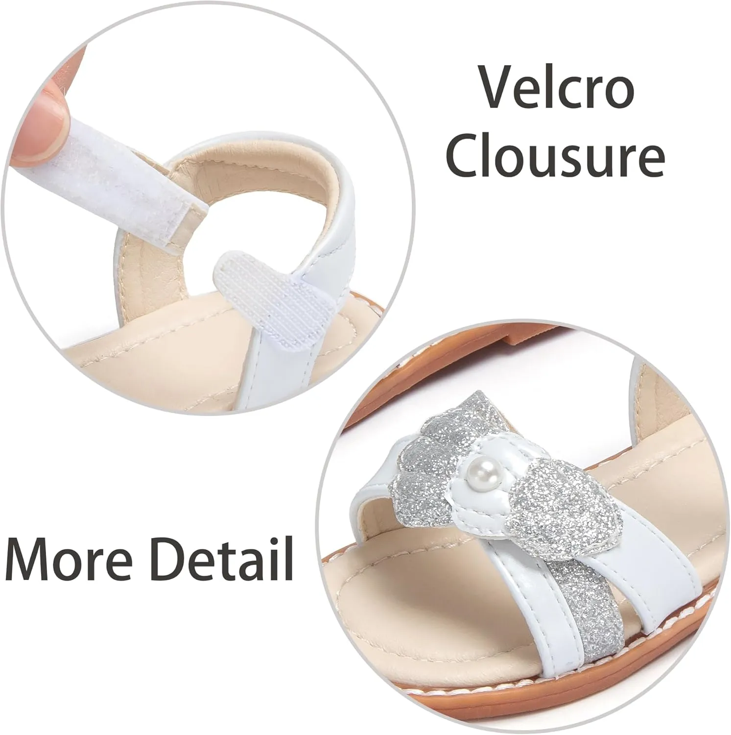 ESTINE Girls Sandal Dress Shoe for Toddler/Little Kid Party School Shoe