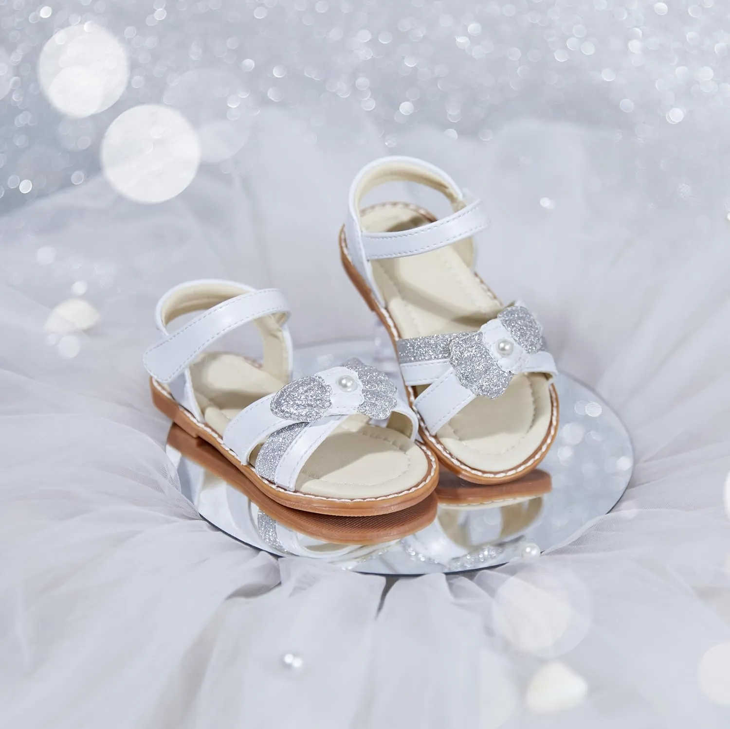 ESTINE Girls Sandal Dress Shoe for Toddler/Little Kid Party School Shoe
