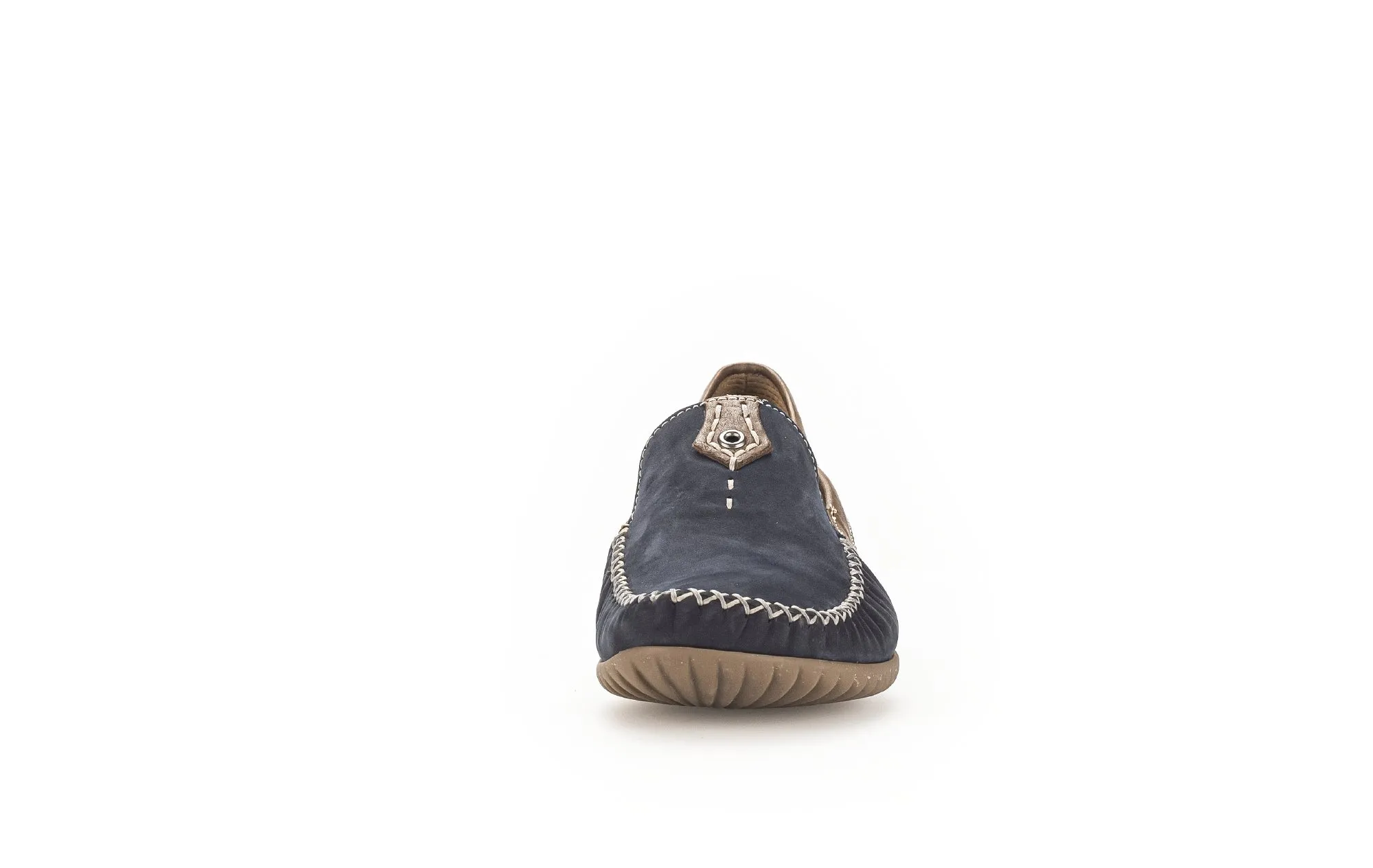 GABOR - 26.090.46 FLAT LOAFER - NAVY/TAN