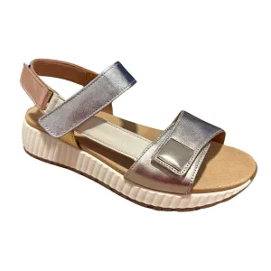 Gabor Leather and low wedge suede sandal 64.550.62