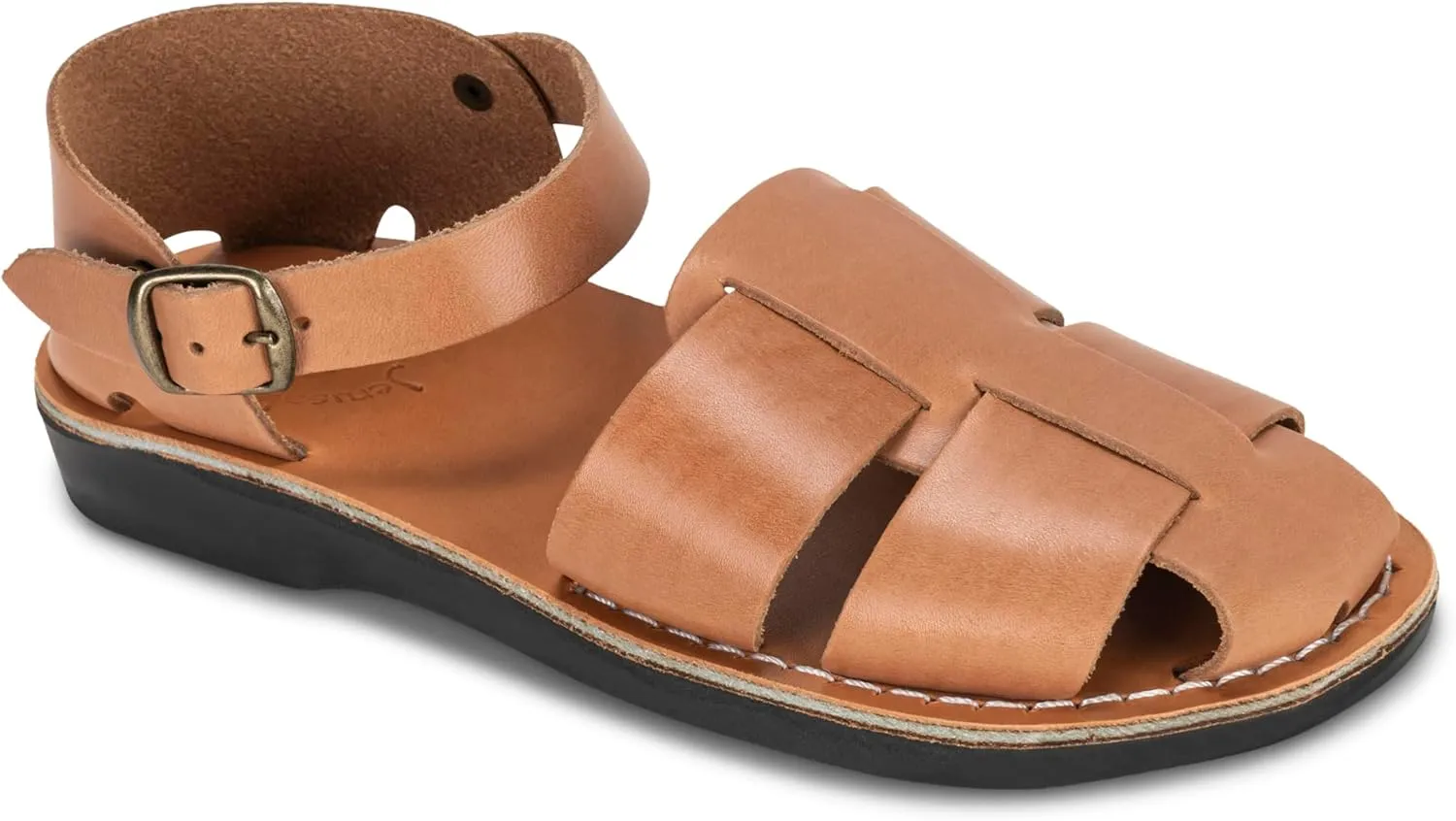 Gemma - Leather Adjustable Strap Sandal - Womens Sandals