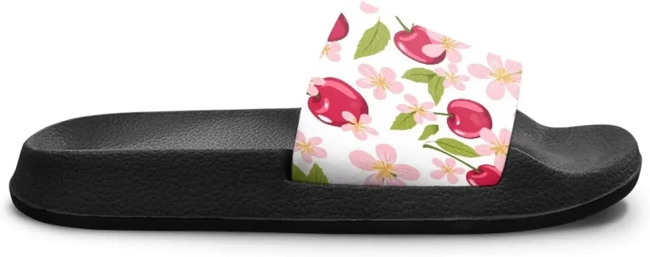 Girls Slides Sandals Anti Slip Shower Pool Sandal Ultra Comfy Open Toe Slippers for Indoor Outdoor Little Kid/Big Kid