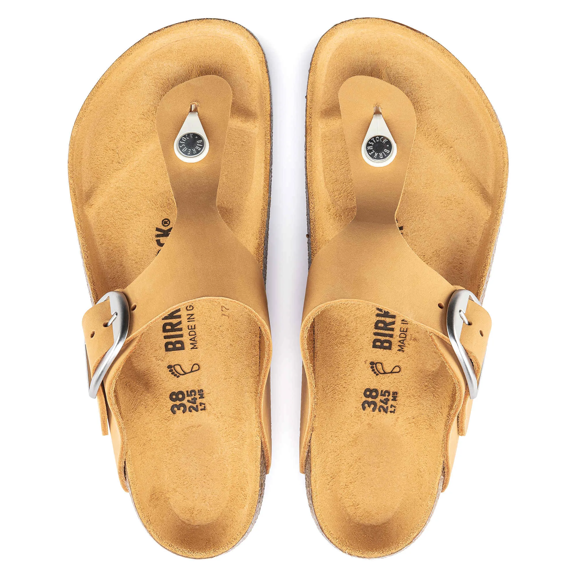 Gizeh Big Buckle Nubuck Leather