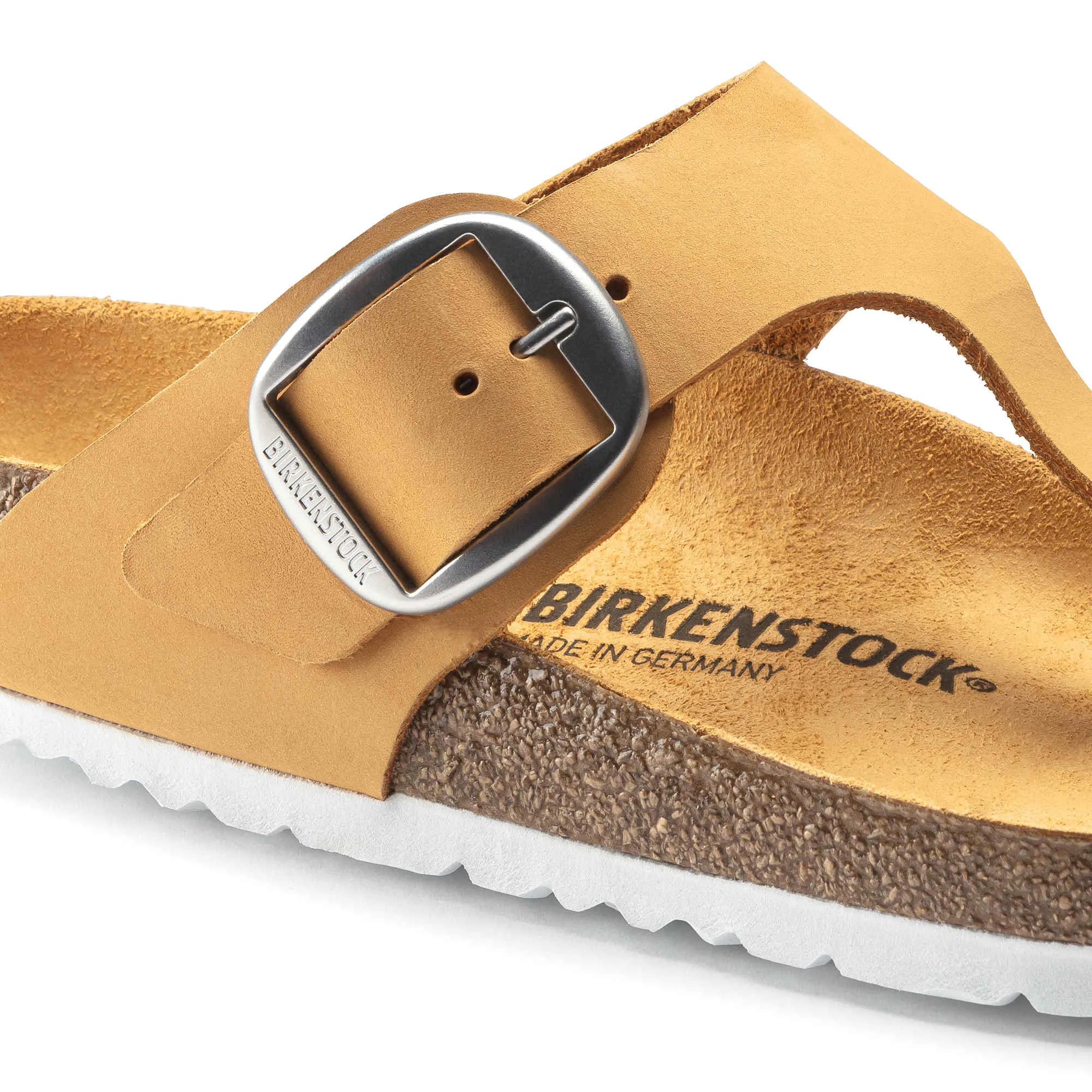 Gizeh Big Buckle Nubuck Leather