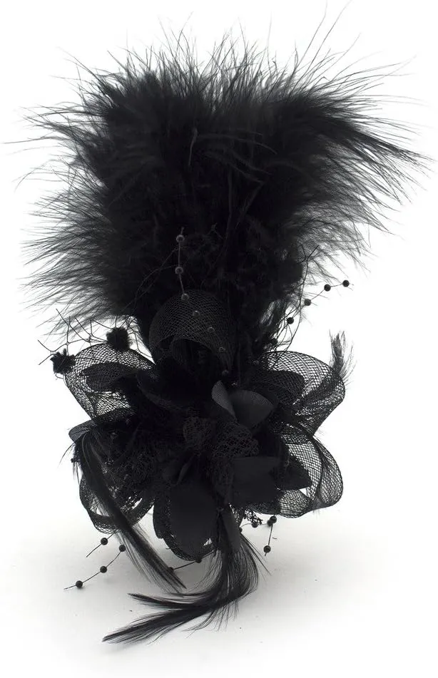 HAND Ladies' Fashionable Soft Feather Net Ascot/Derby Day Fascinator Headdress