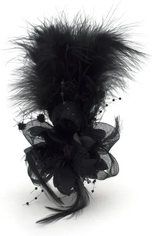 HAND Ladies' Fashionable Soft Feather Net Ascot/Derby Day Fascinator Headdress