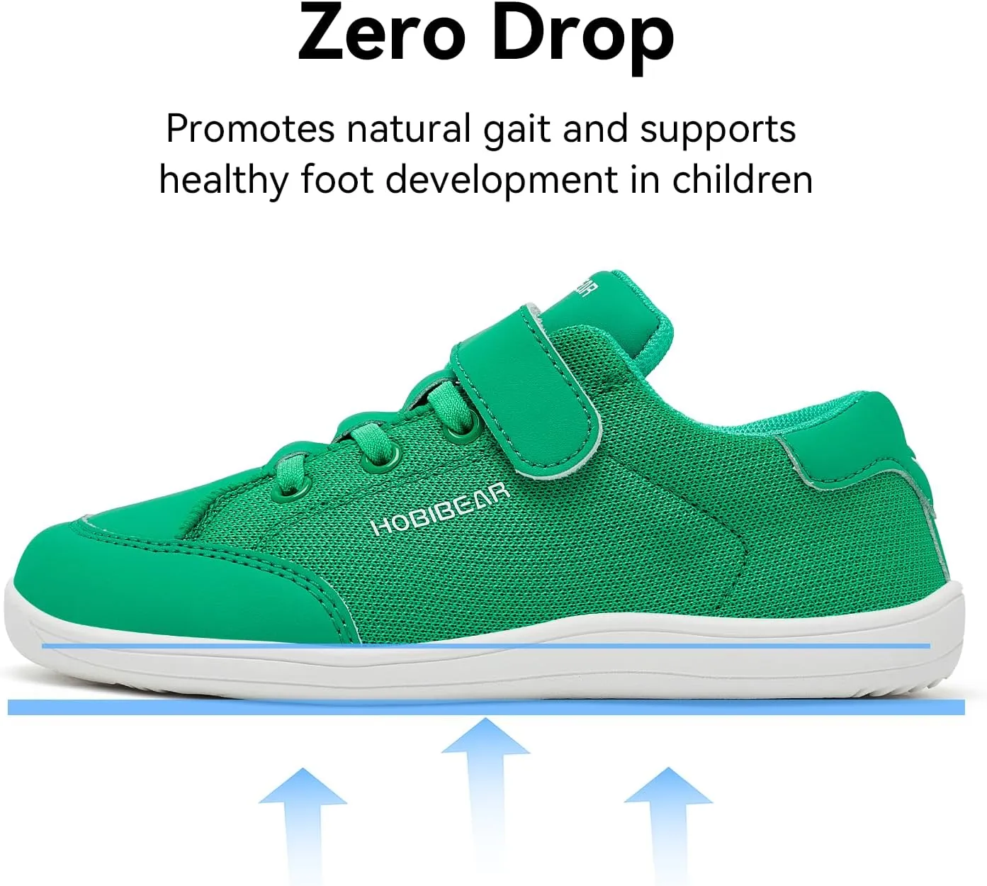 HOBIBEAR Kids Barefoot Shoes Wide Toe Box Zero Drop for Boys Girls Toddler Little Big Kid Walking Minimalist Sneaker