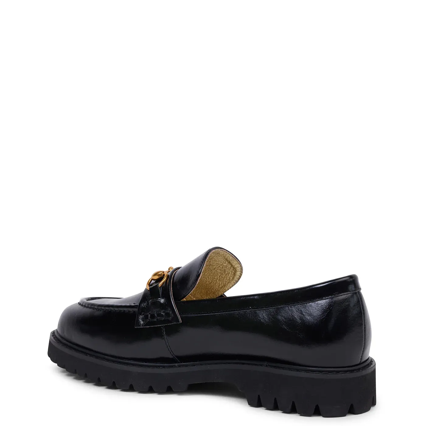 KATHRYN WILSON - Shandre Loafer - Black Hi-Shine