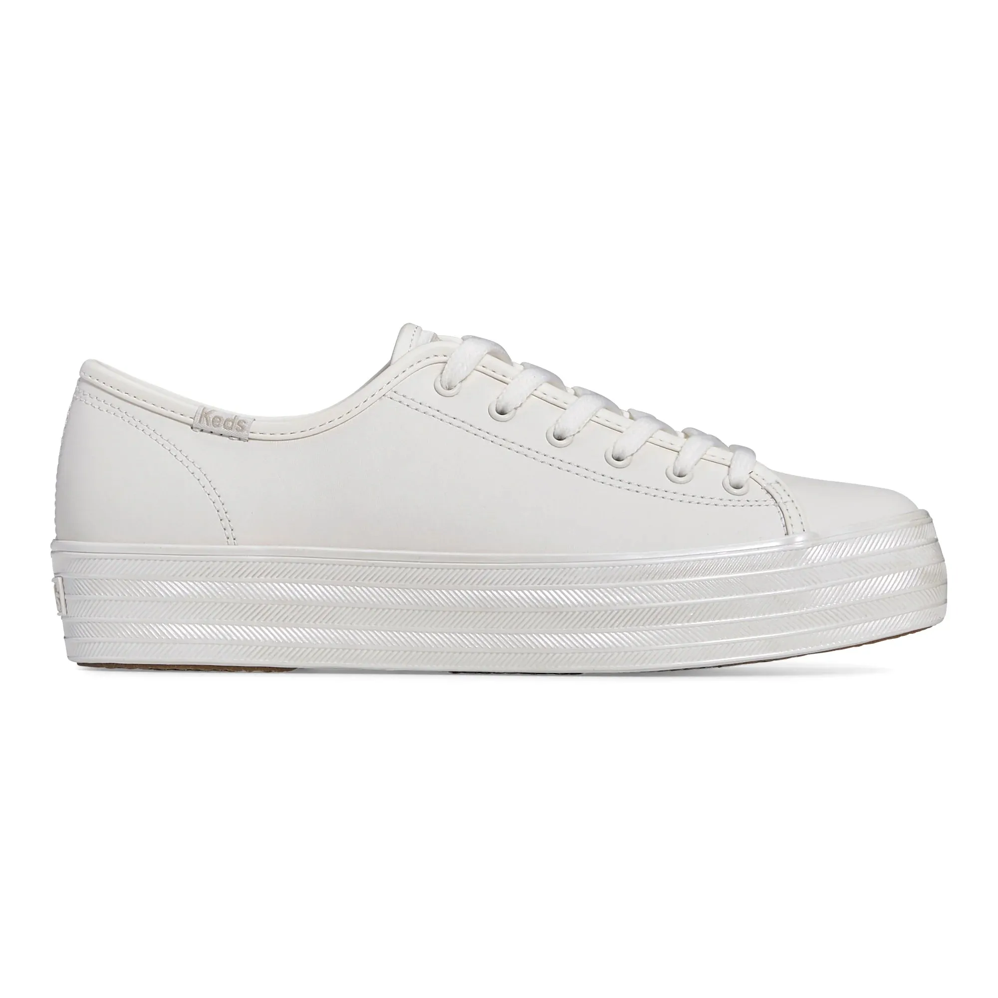 Keds Triple Kick Leather Pearlized White